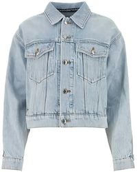 Alexander Wang - Caged Denim Jacket - Lyst