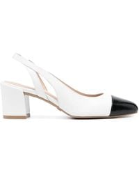 Stuart Weitzman - Sleek Slingback 60Mm Leather Pumps - Lyst