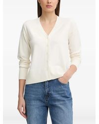 Sisley - V-Neck Button Cardigan - Lyst