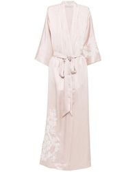 Carine Gilson - Tie-Fastening Silk Robe - Lyst