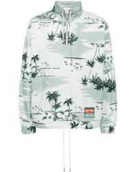 Maison Kitsuné - Graphic-Print Cotton Jacket - Lyst