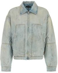 Amiri - Distressed-Effect Denim Jacket - Lyst