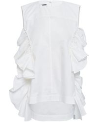 Jil Sander - Ruffled Top - Lyst