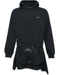 we11done - レイヤード フーデッド ミニドレス - Lyst