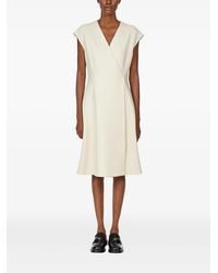 Ferragamo - Mini-Jurk Met V-Hals - Lyst