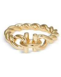 Ferragamo - Gancini Twisted Ring (54 Mm) - Lyst