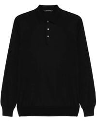 Tagliatore - Fine-Knit Polo Shirt - Lyst