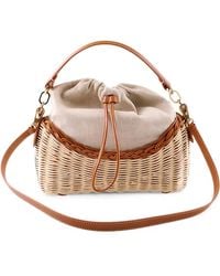 Rodo - Adria Wicker Tote Bag - Lyst