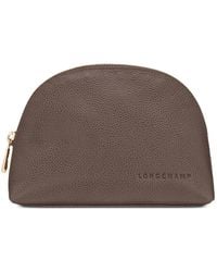 Longchamp - Le Foulonné Kosmetiktasche mit Logo - Lyst