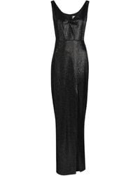 Roland Mouret - Draped-Neck Sleeveless Maxi Dress - Lyst