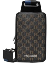 KARL LAGERFELD - K/Monogram Kanvas Sling Bag - Lyst