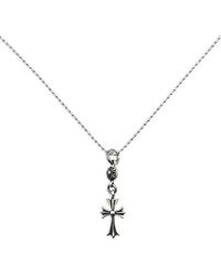 Chrome Hearts - Tiny Cross Ball-Chain Necklace - Lyst