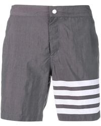 Thom Browne - 4-bar Solid Tech Swim Short - Lyst
