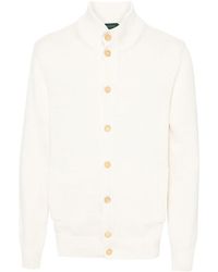 Zanone - High-Neck Cotton Cardigan - Lyst