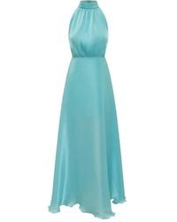 ACTUALEE - Halterneck Maxi Dress - Lyst