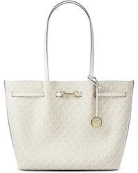 Michael Kors - Logo-Print Leather Tote Bag - Lyst