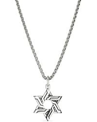 John Hardy - Sterling Icon 50 Star Of David Pendant Necklace - Lyst