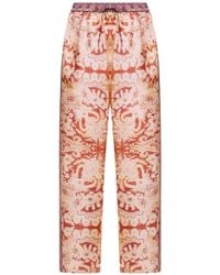 Pierre Louis Mascia - Tapestry-Print Silk Trousers - Lyst