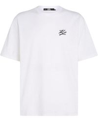 Karl Lagerfeld - T-shirt Autograph en coton - Lyst