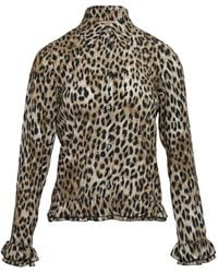 N°21 - Printed Long-Sleeve Shirt - Lyst