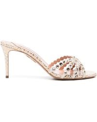 Aquazzura - Mules Tequila con tacón de 75 mm - Lyst