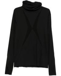 Thom Krom - Funnel-Neck Thumb-Slot T-Shirt - Lyst