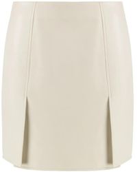 Tod's - Leather Mini Skirt - Lyst