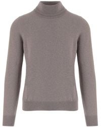 Tagliatore - High-Neck Wool Sweater - Lyst