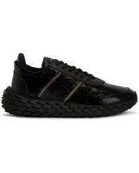 Giuseppe Zanotti - Urchin Crocodile-embossed Panelled Sneakers - Lyst
