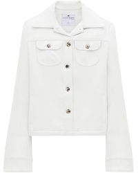 Courreges - Single-breasted Twill Jacket - Lyst