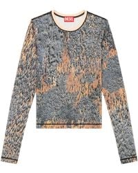 DIESEL - T-Cutie-Ls Printed Top - Lyst