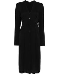 Patrizia Pepe - Crepe Midi Dress - Lyst