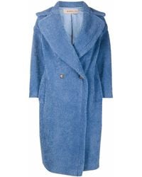 Blanca Vita - Doppelreihiger Teddy-Mantel - Lyst