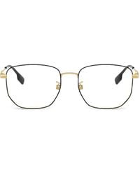 Burberry - Brille Mit Eckigem Gestell - Lyst