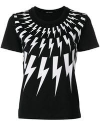 Neil Barrett - Lightning Bolt T-shirt - Lyst