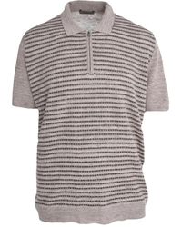 Corneliani - Polo En Maille À Col Zippé - Lyst