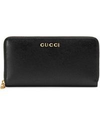 Gucci - Logo-plaque Leather Wallet - Lyst