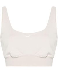 Nike - Chill Terry Cropped-Top - Lyst