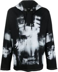 Balmain - Sudadera con estampado de rayos X y capucha - Lyst