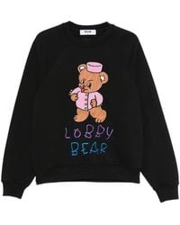 MSGM - Lobby Bear Crew Neck Sweatshirt - Lyst