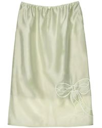 Cecilie Bahnsen - Bria Organza Straight Midi Skirt - Lyst