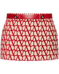 Valentino Garavani - Toile Iconographe Mini Skirt - Lyst