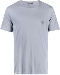 Emporio Armani - T-Shirt mit Logo-Prägung - Lyst