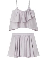 B+ AB - Tweedelige Shorts Set Met Ruches - Lyst