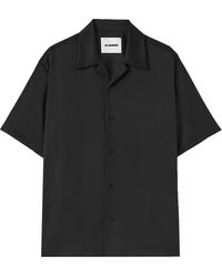 Jil Sander - Short-Sleeve Notched-Collar Shirt - Lyst