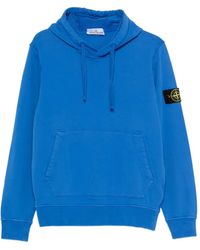Stone Island - 6100062 Organic Cotton Fleece Sweater - Lyst