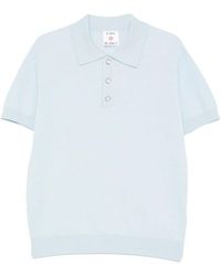 CASABLANCA - Pointelle Monogram Polo Shirt - Lyst