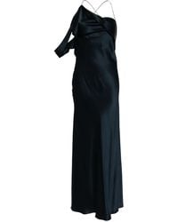 Michelle Mason - Crisscross-Back Silk Dress - Lyst