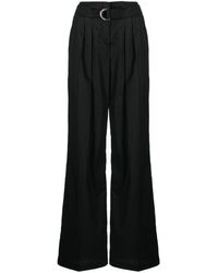 ERMANNO FIRENZE - Belted High-waist Trousers - Lyst