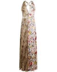 Roberto Cavalli - Animal-Print Maxi Dress - Lyst